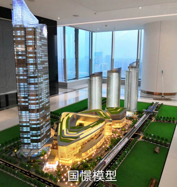 中方县建筑模型